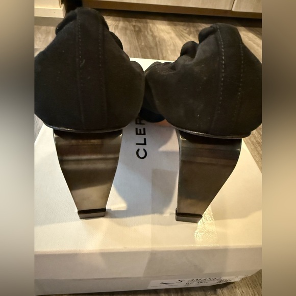 NIB Robert Clergerie Paris Black Suede Heels 8/38 - Picture 5 of 8